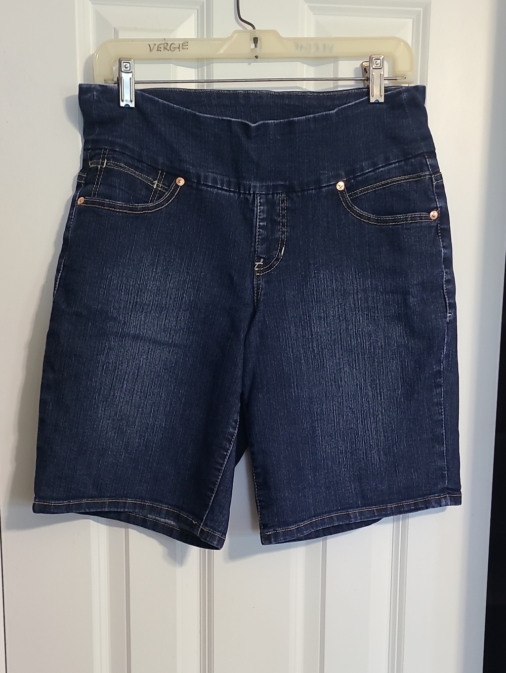 Women’s Dark Blue Denim Bermuda Shorts